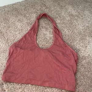 SHEIN Terracotta Ribbed Top